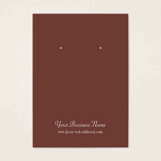 Carte de lecture Brown simple personnalisée (Devant)