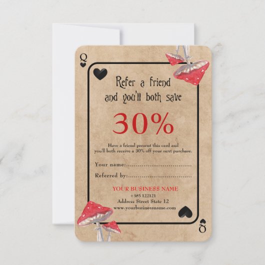 Carte de lecture Crazy Mushrooms Carte de référenc (Devant)