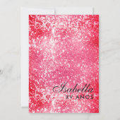 Carte de lecture Parties scintillant rouge | Las V (Dos)