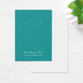 Carte de lecture turquoise simple personnalisée (Bureau)