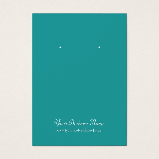 Carte de lecture turquoise simple personnalisée (Devant)