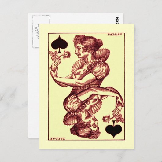 Carte de lecture vintage (Devant / Derrière)