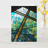 Carte de l'église en verre de Jésus (Fleur jaune)