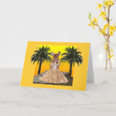 Carte de Leis d'anniversaire (Fleur jaune)
