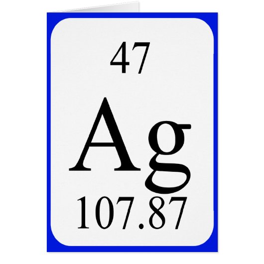 Carte de l'élément 47 - blanc argenté (Devant)