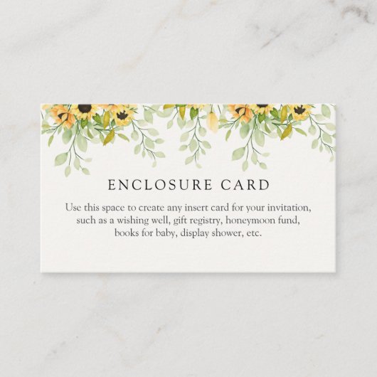 Carte de l'encadrement de douche Tournesol (Devant)