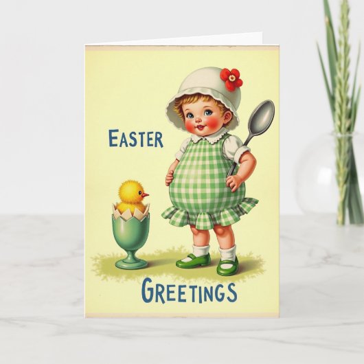 Carte de l'enfant du doux printemps (Devant)