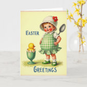 Carte de l'enfant du doux printemps (Fleur jaune)