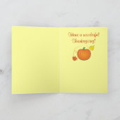 Carte de l'enseignant bon thanksgiving (Intérieur)