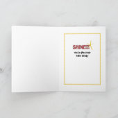 Carte de l'enseignant Merci - Carte de jour de l'e (Intérieur)