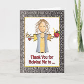 Carte de l'enseignant Merci - Carte de jour de l'e (Devant)