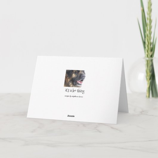 Carte de Leonberger Symapthy (Dos)