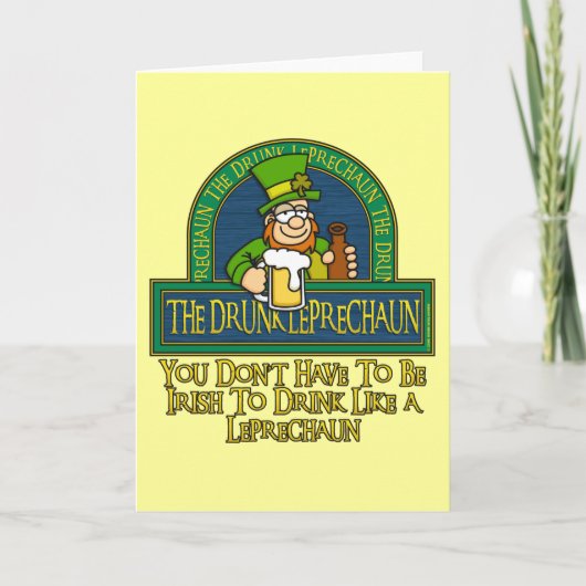 Carte de Leprechaun ivre (Devant)