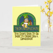Carte de Leprechaun ivre (Fleur jaune)