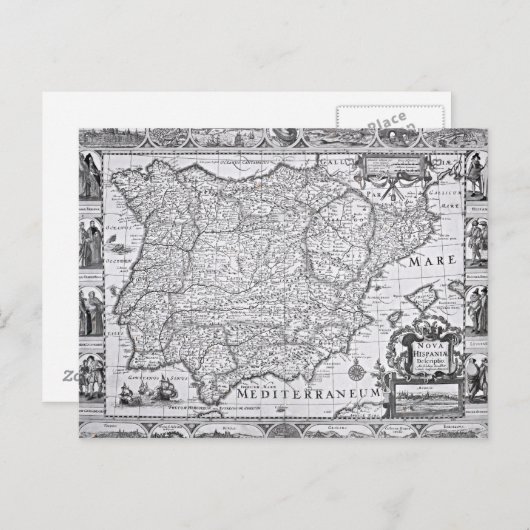 Carte de l'Espagne (Devant / Derrière)