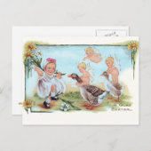 Carte de l'Est avec illustration Vintage (Devant / Derrière)