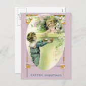 Carte de l'Est avec illustration Vintage (Devant / Derrière)