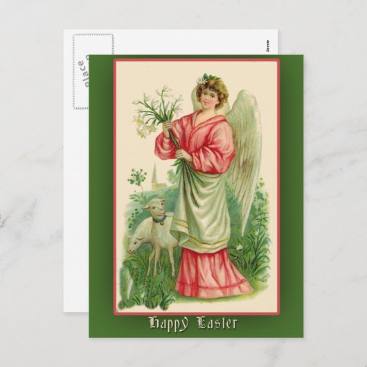 Carte de l'Est avec illustration Vintage (Devant / Derrière)