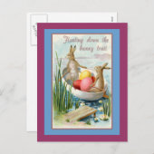 Carte de l'Est avec illustration Vintage (Devant / Derrière)