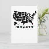 Carte de l'état américain Je suis dans un état (Debout devant)