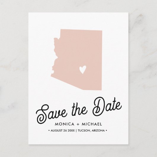 Carte de l'État d'ARIZONA Destination Mariage - TO (Devant)