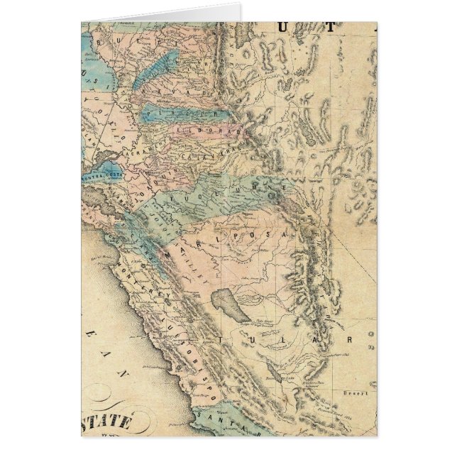 Carte de l'État de Californie (Devant)