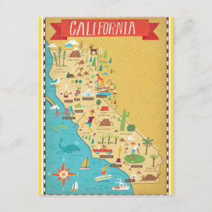 Carte de l'État de Californie