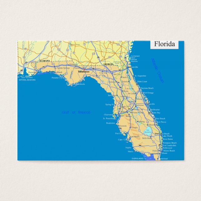 Carte de l'État de Floride (Devant)