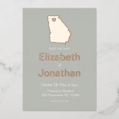 Carte de l'État de Géorgie Enregistrer la date Ros (Recto)