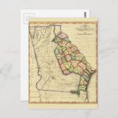 Carte de l'état de Géorgie (vers 1810) (Devant / Derrière)