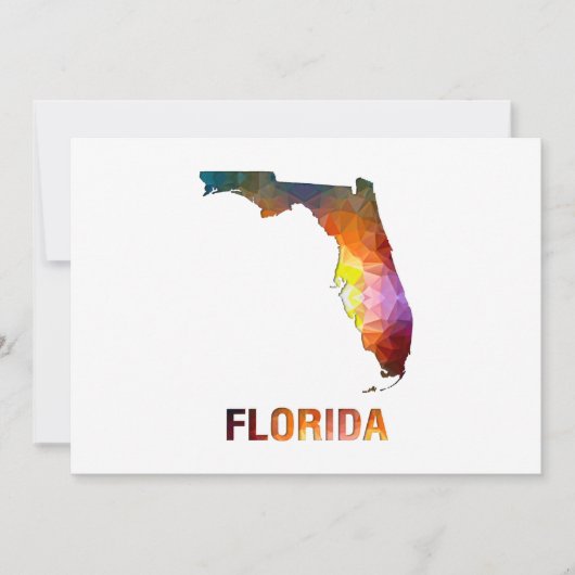 Carte de l'état de la mosaïque de polygone FLORIDA (Devant)