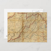 Carte de l'état de Virginie (Devant / Derrière)