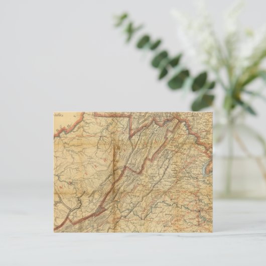 Carte de l'état de Virginie (Debout devant)