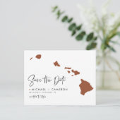 Carte de l'État d'Hawaï en terre cuite Code QR Enr (Debout devant)