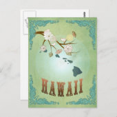 Carte de l'État d'Hawaii - Vert (Devant / Derrière)