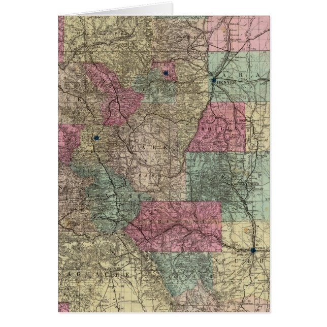 Carte de l'État du Colorado (Devant)