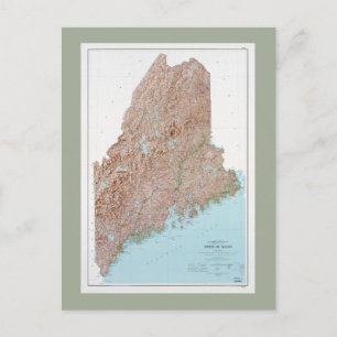 Carte de l'état du Maine (1977)