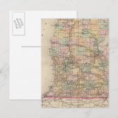 Carte de l'état du Michigan Atlas (Devant / Derrière)