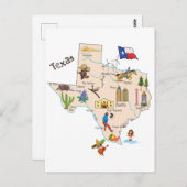 Carte de l'État du Texas (Devant / Derrière)
