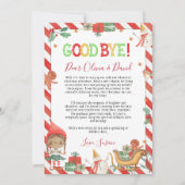 Carte de lettre d'adieu aux elfes de Noël (Devant)