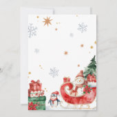 Carte de lettre d'adieu de l'elfe de Noël (Dos)