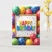 Carte de lettre d'anniversaire douce (Fleur jaune)