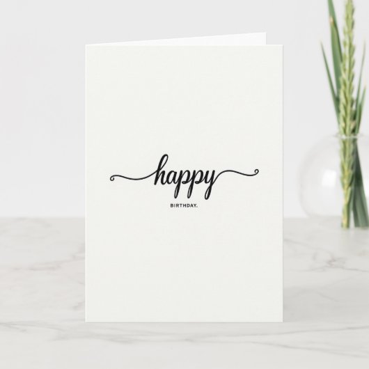 Carte de lettre d'anniversaire florale (Devant)