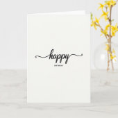 Carte de lettre d'anniversaire florale (Fleur jaune)