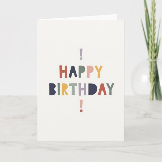 Carte de lettre d'anniversaire rustique (Devant)