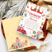 Carte de lettre d'arrivée de l'elfe de Noël Je sui