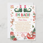 Carte de lettre d'arrivée de lutin de Noël (Devant)