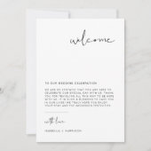 Carte de lettre de bienvenue minimale moderne chro (Devant)