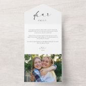 Carte de lettre de demande de demoiselle d'honneur (À l'intérieur)