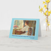 Carte de lettre de Jane Austen (Fleur jaune)